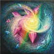 GALAKTICK� KRYSTALY - acryl na pl�tn�; 100x100 cm; r. 2005