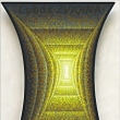 HYPERBOLICK SVTLO LUT - acryl na devotsce; tvar hyperbolick; 50x79 cm;