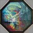 SVTLO ZPOD TRAJEKTU - acryl na sololitu; osmihelnkov tvar; 98x98 cm; r. 1999